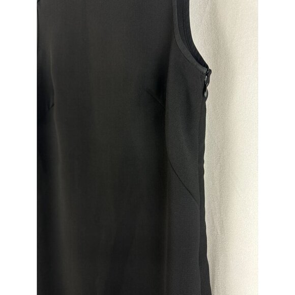 Loft Womens Sleeveless Black Lace Trim Casual Dress Size 10 - Picture 6 of 7